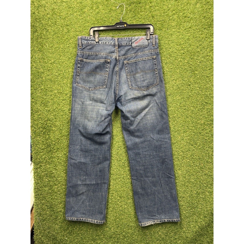 Robert Graham Jeans Mens 34x34 Designer Blue Relaxed Straight Leg Casual